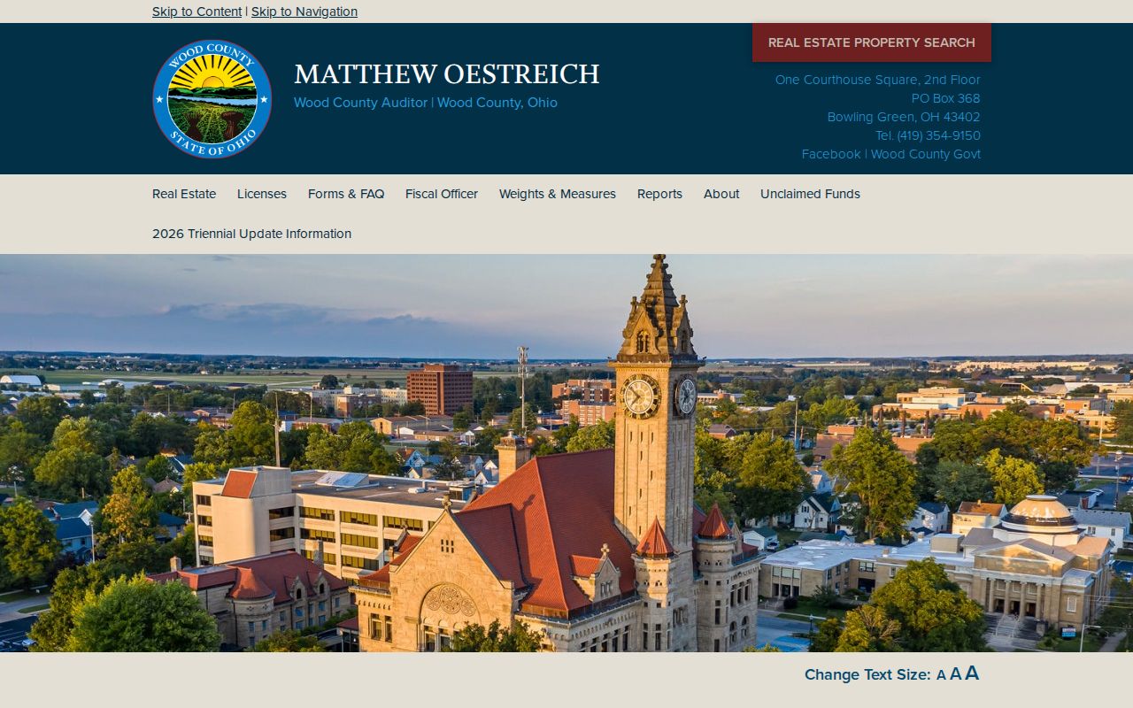 Perrysburg previous residents research through the Wood County Auditor gateway
